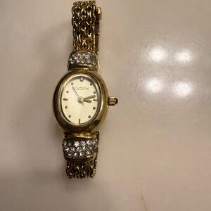 Elgin Women's Gold and Silver Crystal Watch